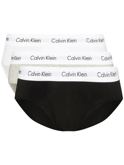 Calvin Klein Underwear Logo-print Briefs Set In Black