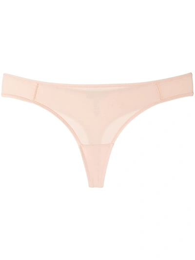 Eres Tricia Stretch-jersey Thong In Neutrals