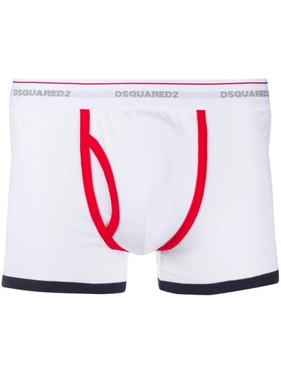 Dsquared2 Logo Print Boxers In White