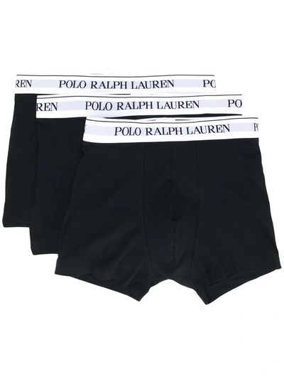 Polo Ralph Lauren Logo Waistband Boxer Set In Black