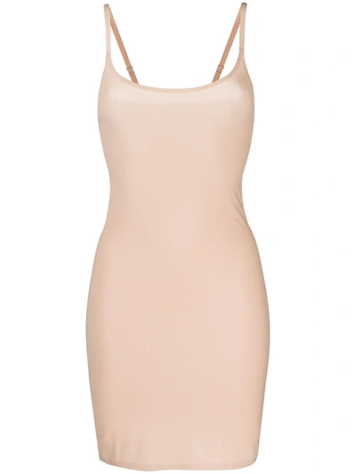 Chantelle Softstretch Slip Dress In Neutrals
