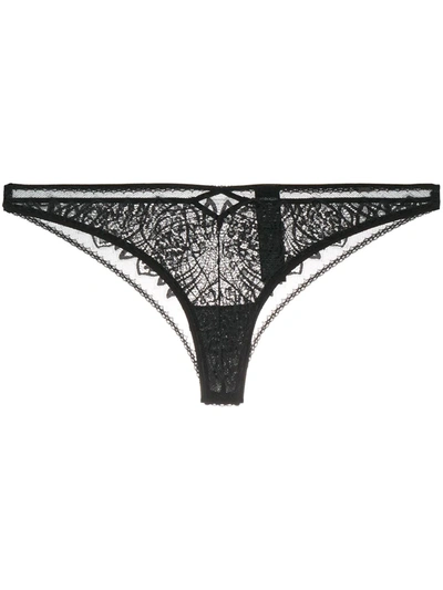 Calvin Klein Underwear Lace Brazilian Briefs In Black