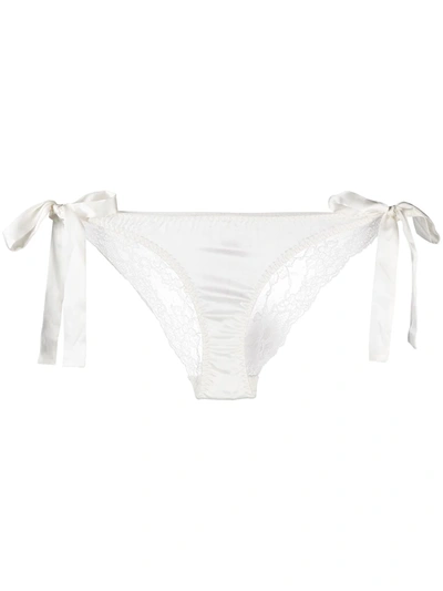 Gilda & Pearl Grace Lace Panel Knickers In White