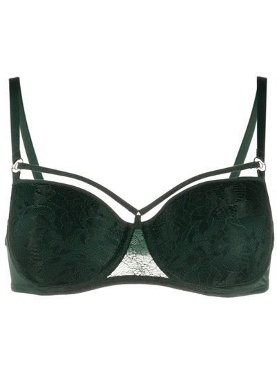 Marlies Dekkers Space Odyssey Lace Push-up Bra In Green