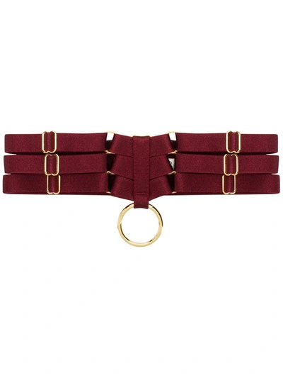 Bordelle Merida Bondage Collar In Red