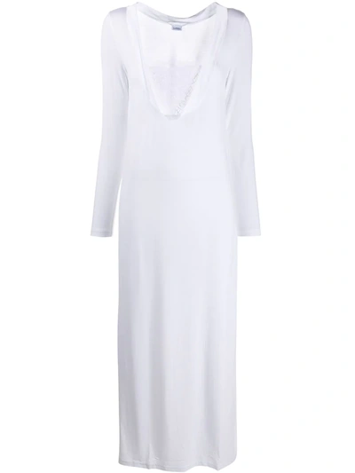 La Perla Layla Long-sleeve Dress In White