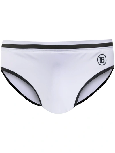 Balmain Logo Briefs In White