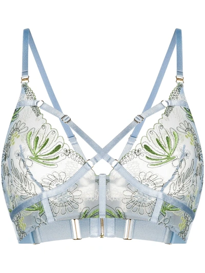 Bordelle Botanica Lace Soft Bra In Blue