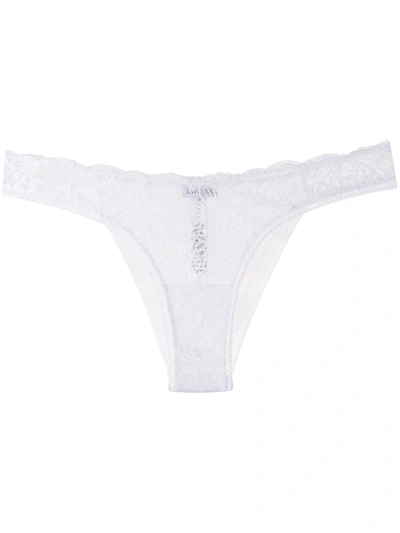 La Perla Layla Brazilian Lace Brief In White