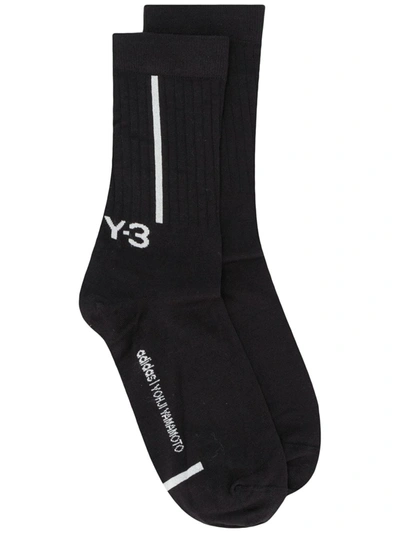 Y-3 Cl Crew-length Socks In Black