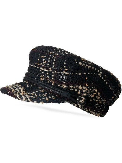 Maison Michel New Abby Knitted Cap In Black