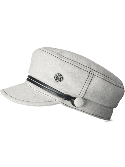 Maison Michel Abby Soft Cap In White