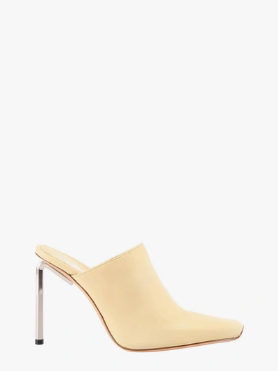 Off-white Leather Sabot In Neutral