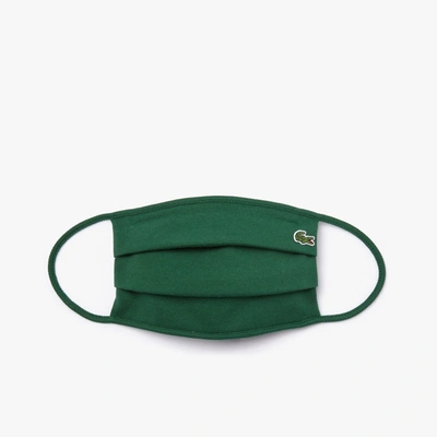 Lacoste Unisex L.12.12 Cotton Pique' Face Protection Mask - M In Green