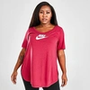 Nike Women's Sportswear Essential Tunic (plus Size) In Worn Brick
