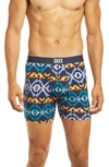 Saxx Ultra Relaxed Fit Boxer Briefs In Navy Desperado