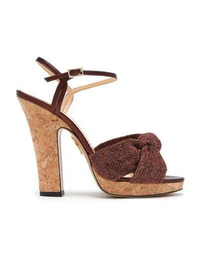 Charlotte Olympia Sandals In Brown