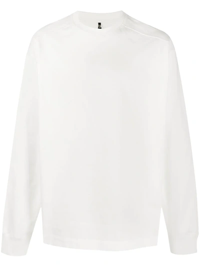 Oamc Rear Logo Print Sweatshirt In White