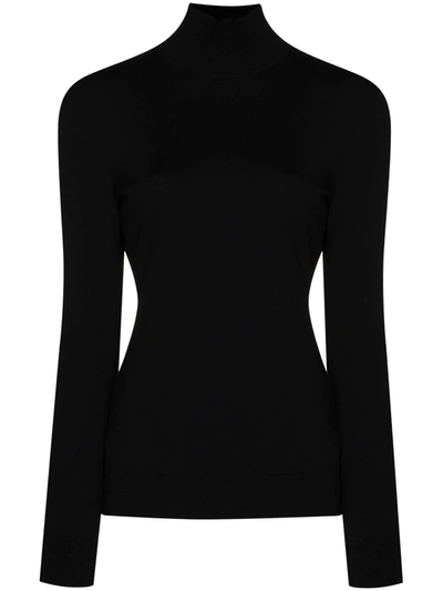Givenchy Turtleneck Knitted Jumper In Black