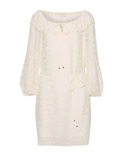 Zimmermann Short Dress In Ivory