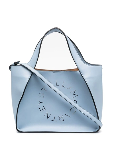 Stella Mccartney Stella Logo Tote Bag In Blue