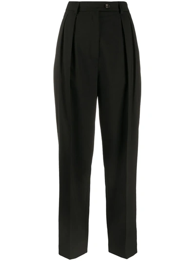 Tela High-rise Tailored Trousers In Black