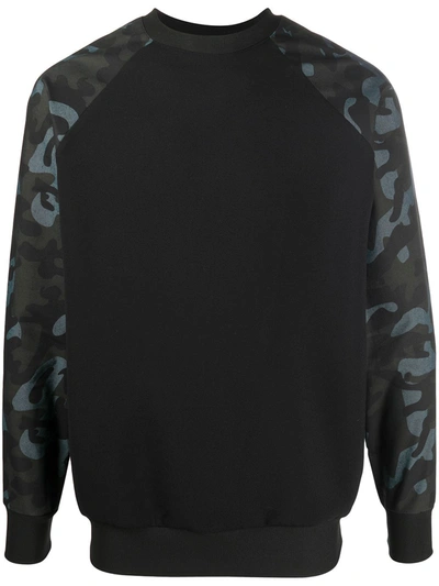 Alchemy Long-sleeve Camo Sweatshirt In Black