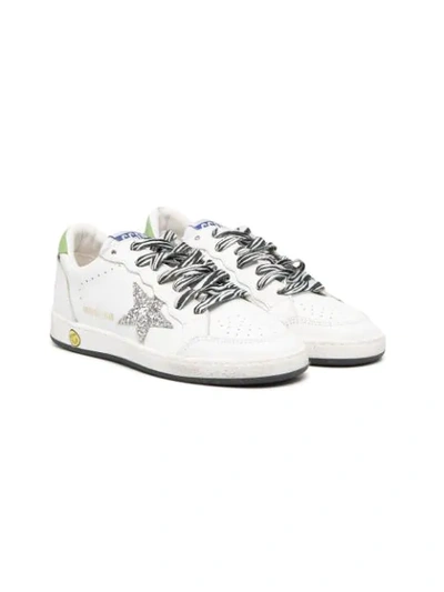 Golden Goose Kids' Super-star Low-top Sneakers In White