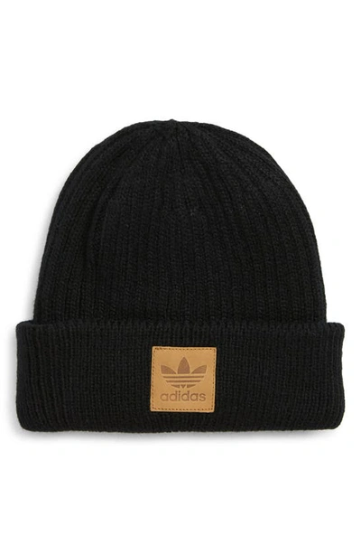 Adidas Originals Originals Utility 3 Short Beanie In Black