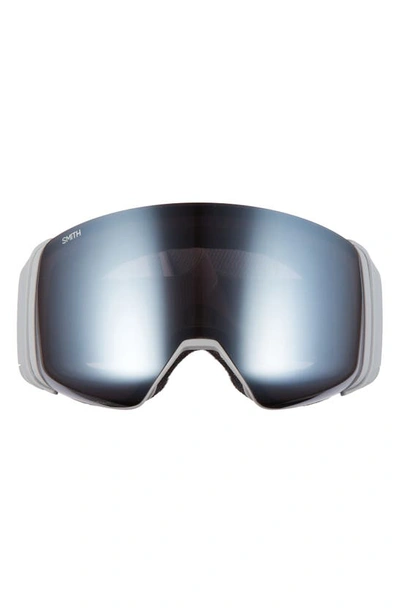 Smith 4d Mag 203mm Snow Goggles In Cloudgrey/ Sun Platinum Mirror