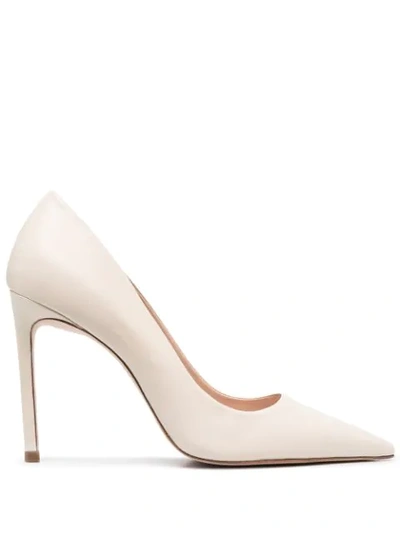 Schutz Point Toe Stiletto Pumps In Neutrals