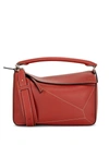 Loewe Medium Puzzle Shoulder Bag In Red