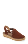 Toni Pons 'nuria' Suede Sandal In Brown Suede