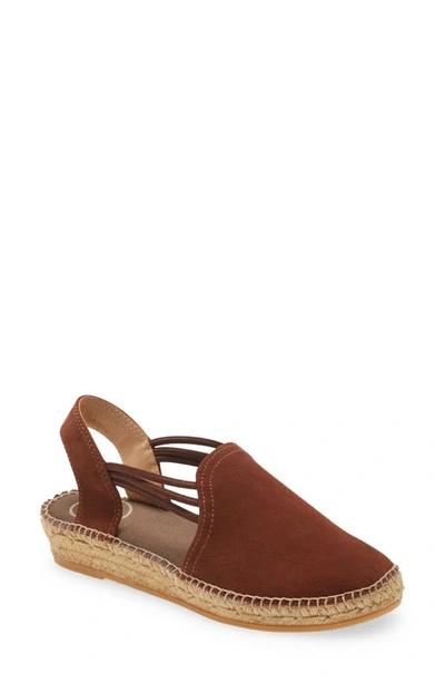 Toni Pons 'nuria' Suede Sandal In Brown Suede