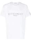 Givenchy Logo Print T-shirt With Application In White