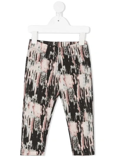 Andorine Babies' All-over Print Trousers In Black