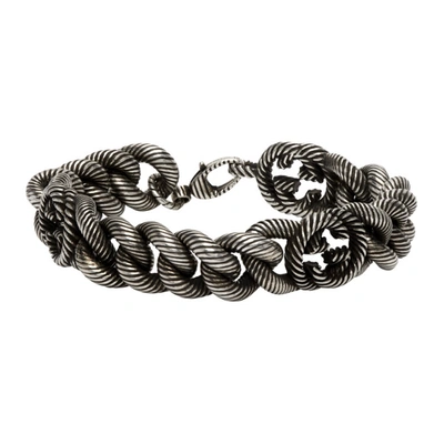 Gucci Interlocking G Silver Bracelet