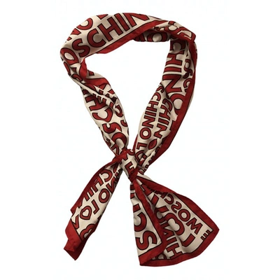 Pre-owned Moschino Red Scarf