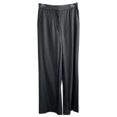 Pre-owned Stella Mccartney Wool Straight Pants In Black