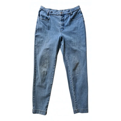 Pre-owned Iris Von Arnim Blue Cotton - Elasthane Jeans