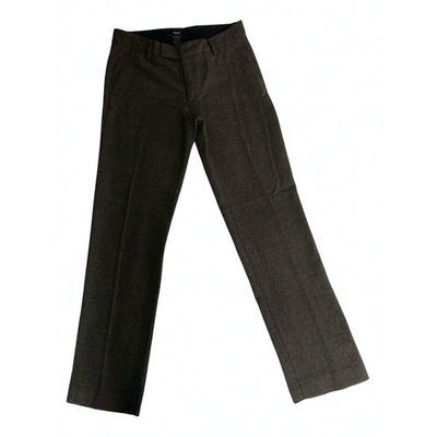 Pre-owned Filippa K Straight Pants In Brown
