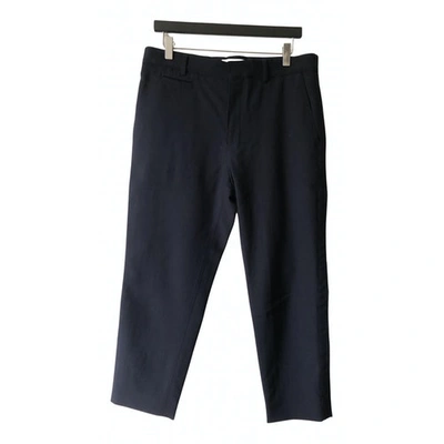 Pre-owned Marni Wool Straight Pants In Black