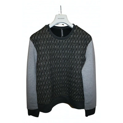 Pre-owned Neil Barrett Wool Sweatshirt In Grey