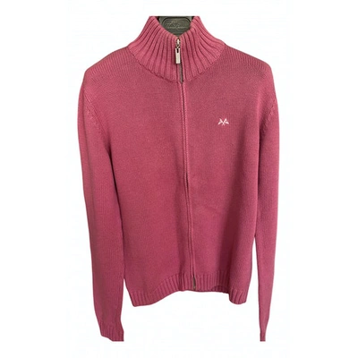 Pre-owned Burberry Pink Cotton Knitwear