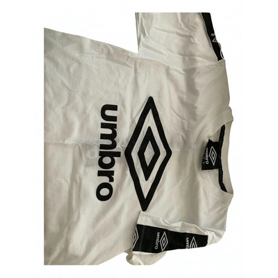 Pre-owned Umbro White Cotton Top