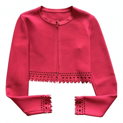 Pre-owned Alaïa Pink Cotton Knitwear