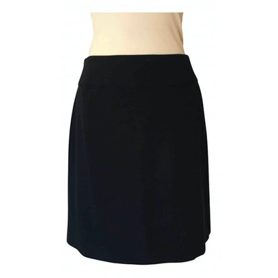 Pre-owned Emporio Armani Wool Mid-length Skirt In Blue