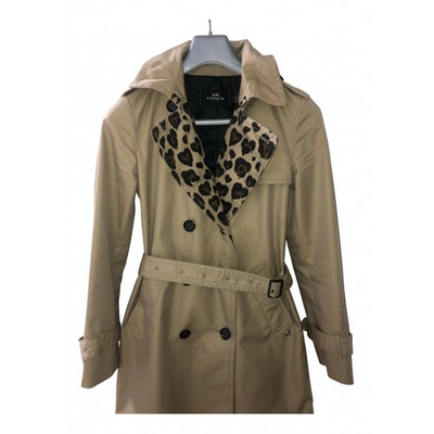 Pre-owned Coach Beige Cotton Trench Coat