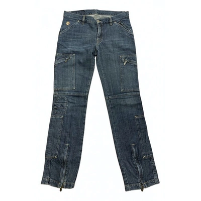 Pre-owned Belstaff Straight Pants In Blue