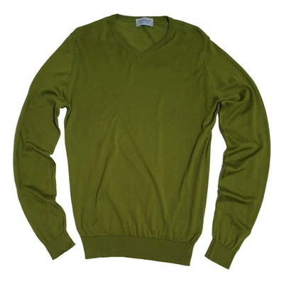 Pre-owned John Smedley Jumper In Green